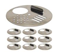 POPETPOP Réducteurs entrée de ruche en acier inoxydable, lot de 10 portes d'entrée pour ruche abeille, outils pour l'apiculture en milieu apicole