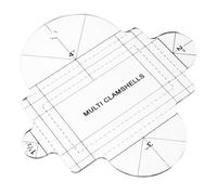 POPETPOP Règle de Quilting Gabarit en Acrylique, Outil de Couture Patchwork, pour Projets DIY de Couture et Patchwork, Usage Multiple et Polyvalent