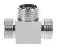 POPETPOP Répartiteur de Robinet à 3 Voies en Cuivre pour Tuyau d'eau | Connexion Facile à Deux Robinets, Raccords Épais et Solides, Usage Fiable sur Tuyaux et Arrivée D'eau