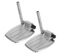 POPETPOP Repose-pieds Réglable Pour Fauteuil Roulant En Métal Robuste, 2 Pièces Compactes Légères, Accessoires Pratiques Pour Mobilité Et Voyages