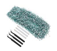 POPETPOP Résine Plate Bleu pour Nail Art et Décoration DIY Lot Environ Adhérence Forte et Éclat pour Projets Artisanaux et Embellissements