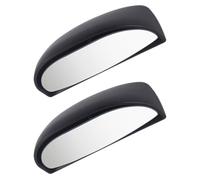 POPETPOP Rétroviseur Latéral d'Angle Mort 2 Pièces pour Voiture, Réglable Miroir Convexe Large Vision, Montage Simple sur Extérieur, pour Sécurité Routière et Manœuvres de Stationnement
