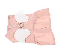 POPETPOP Robe d'été pour Chiot petg alese Chiot Feist pupphub Animal de Compagnie Costume de Chat Animaux de Compagnie Accessoire pour Chien Robe de Chiot Design Ange Coton Polyester Rose