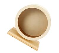 POPETPOP Roue D’Exercice Silencieuse pour Hamster en Bois, Taille Moyenne, Jouet à Roue Écologique pour Petits Animaux, Exercices Nocturnes, Accessoires Hamster Nain