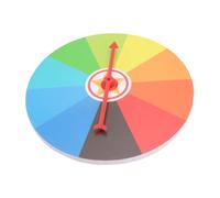 POPETPOP Roue de Loterie Murale Emplacements Colorés Jeu de Roue Tournante pour Carnaval et Événements et Compacte Facile à Utiliser Accrocher