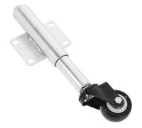 POPETPOP Roue de Portail Robuste 2 Pouces Roulette Amortissante à Ressort, Galet Pivotant en Polyuréthane Noir 6 Cm, Roue de Support Réglable pour Portail Coulissant Industriel