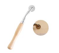 POPETPOP Roue Dentée pour Marquage et Traçage Manche en Bois en Tissu Outil de Couture DIY en Acier Inoxydable, 2 Pièces pour Point de Croix et Artisanat