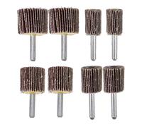 POPETPOP Roues à lamelles rotatives Meules abrasives 6 mm 80 grains assortiment de 8 faciles à remplacer pour outils rotatifs multifonction et meuleuse de ponçage plastique Plusieurs styles