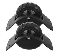 POPETPOP Roues Pivotantes pour Valises, Paire 16x10x7, 3cm, Noir
