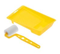 POPETPOP Rouleau à Peinture en Éponge 2 Pouces, Kit 4 Pièces Manche Plastique, Rouleau Multifonction pour Peinture à L’Huile L’Eau, Outil Bricolage Mural pour Murs, Cadres et Plafonds