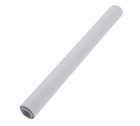 POPETPOP Rouleau de Film Adhésif PVC 3D Fibre de Carbone Blanc pour Voiture et Moto, Facile à Découper Nettoyer, pour Covering et Décoration Extérieure