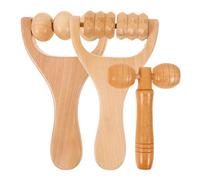 POPETPOP Rouleau de Massage en Bois pour Visage et Cou, Outil de Massage Doux et Lisse, Poli Finesse, Maison Voyage, 1 Set