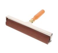 POPETPOP Rouleau en Caoutchouc Souple pour Gravure 20 CM Manche en Bois - Outil Polyvalent pour Impression au Gel Bricolage Travail du Bois et Application de Colle - Rouleau à Encre pour