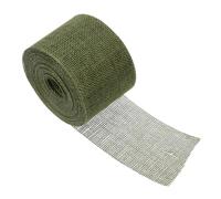 POPETPOP Ruban Décoratif Toile de Jute Imitation Vert Ruban de Fête pour Décoration Diy et Cadeau