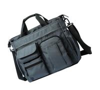POPETPOP Sac Bandoulière pour Hommes en Tissu Oxford, Grande Capacité avec Compartiments Multiples, pour Voyage et Affaires Professionnelles