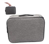 POPETPOP Sac de Rangement de Documents avec Verrou à Combinaison Organisateur Portable Multi Couches pour Fichiers Sac de Rangement Oxford pour Maison