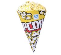POPETPOP Sachet Stockage à Triangulaire Popcorn Papier et Alimentaire avec Fond Conique, 100pcs ou Fêtes Anniversaires pour Saucisses Chips Lors