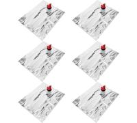 POPETPOP Sachets à Vin Rechargeables Matériaux Vmpet PE Lot de 6 avec Bec Verseur, Capacité 2l Faciles à Nettoyer, pour Voyage et Fête Quotidienne