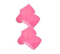 POPETPOP Sachets de Paraffine Pieds 2 Paires Épais Rose Fuchsia Bord Blanc Maintien Chaleur Soins Spa Thérapeutiques Enveloppements Cire Réchauffants Esthétique Pieds