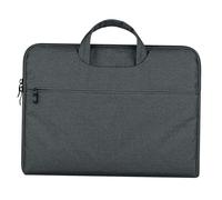 POPETPOP Sacoche Ordinateur Portable Étui de Protection Antichoc Compatible avec Ordinateur Portable 116 Pouces Pochette Pratique pour Transport Organisé Sacoche Business Unisexe Gris