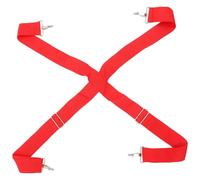 POPETPOP Sangle de Caisse Claire Réglable Rouge, Double Bandoulière pour Tambour de Marche, Élingue de Tambour Robuste et Confortable, Accessoire D’instrument de Percussion pour Défilés