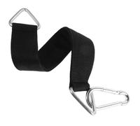 POPETPOP Sangle Suspendre pour Balançoire d'arbre 50 Cm Noire Grand Crochet, Kit d'attache Multifonction pour Hamac et Équipements de Fitness, Corde Résistante pour Jardin et Aire de Jeux