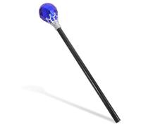 POPETPOP Sceptre de Cosplay pour Garçon et Filles, Accessoire de Déguisement Halloween, Bâton Royal Bleu et Or, Accessoire Décoratif Léger pour Fête et Soirée Costumée, 1 Pièce