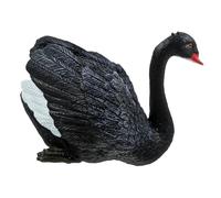 POPETPOP Sculpture de Canard Noir réaliste Petite Figurine décoration Jardin Couleur vive pour pelouse et étang
