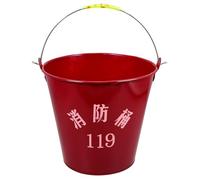 POPETPOP Seau à Sable en Fer Portable Poignée Résistante pour Stockage d'urgence et Lutte Incendie Stations-Service Couleur Aléatoire Style Aléatoire