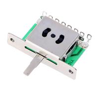 POPETPOP Sélecteur de Guitare Électrique 5 Voies, Lot de 2 Sets de Sets de Interrupteurs avec Capuchons Blanc et Noir, Accessoire pour Guitare Électrique, Matériel de Remplacement, Kit 2