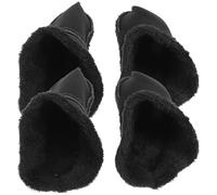 POPETPOP Semelles Intérieures Fourrées pour Sabots D’Hiver Doublures Chaudes et Amovibles en Peluche Épaisse Taille 37-38 Couleur Noire Lot de 2 Paires Confort Thermique pour Saison