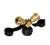 POPETPOP Séparateur De Propane en y Adaptateur De Gaz pour Réchauds De Camping Et Barbecue Connecteur Pol 1/4 Lpg Robuste Compatible Brûleur Et Réservoir Propane