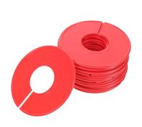 POPETPOP Séparateurs de Cintres Plastiques Rouges Ronds 20 Pièces pour Penderie Vêtements Système de Fixation sans Effort