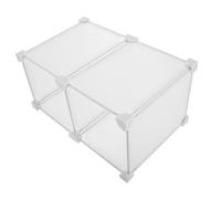 POPETPOP Séparateurs pour Congélateur Bac de Rangement en Plastique 2 Compartiments 36x19x24 Cm Compatible Réfrigérateur Organisation la Cuisine Maison