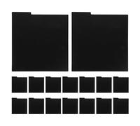 POPETPOP Séparateurs pour Disques Vinyles 16 Unités en Plastique Noir 330X317Mm, Organiseurs d'Archives pour Albums et Étagères, Accessoires de Tri pour Collectionneurs et Bibliothèques