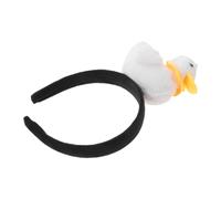 POPETPOP Serrage Tête Canard Drôle en Peluche Blanche pour Garçon et | Coiffe D’animal de Dessin Animé, Réutilisable et Voyante, pour Photos et Fêtes Communautaires