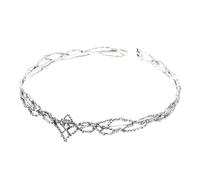 POPETPOP Serrage-tête Couronne Vintage en Alliage pour Hommes Zircons de Goutte D’eau, Décoration de Cheveux Chic et Accessoire Cosplay pour Fêtes, Mariage, Halloween et Bal de Promo