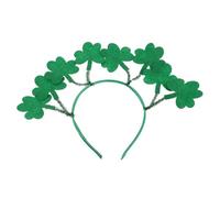 POPETPOP Serre-tête Trèfle Vert Pour Saint-patrick Coiffe Festif Avec Antennes Accessoire De Célébration Pour Femmes Et Filles