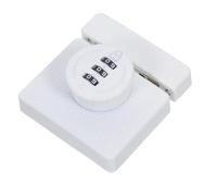 POPETPOP Serrure Mécanique à Combinaison 3 Chiffres pour Portes Pliantes Alliage de Zinc Blanc Serrure sans Clé pour Placard Armoire et Garde-Manger Installation par Vis Sécurité