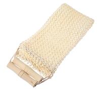 POPETPOP Serviette De Bain Exfoliante Fibres De Sisal Naturel Gommage Corps Doux Et Résistant Avec Corde De Traction Pour Dos Nettoyage Profondeur Peau Lisse Et Sèche Accessoire Pour Douche