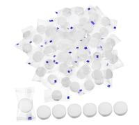 POPETPOP Serviettes Compressées Jetables 100 Pcs Mini Taille Compacte Coton Absorbant pour Visage Mains Usage Quotidien Voyage Sport Activités Plein Air