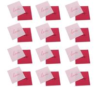 POPETPOP Serviettes en Papier Saint-Valentin 80 Pièces Jetables 2 Couches Rouge et Rose Décorations pour Fête pour Table Romantique Anniversaire et Mariage