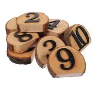 POPETPOP Set de 1 Numéro de Table en Bois de Buis Chic et Résistant, Facile à Nettoyer, pour Centres de Table Lors de Réceptions de Mariage