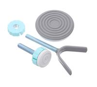 POPETPOP Set de 6 Pièces de Verrou de Sécurité pour Garçon et Filles Tiges Filetées en Abs et Acier, Accessoire Réglable pour Barrière de Sécurité Bébé, Installation Facile pour Escaliers