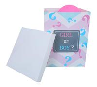 POPETPOP Set de Boîte à Ballons pour Révélation de Genre Bébé avec 10 Ballons Bleu et Rose en Papier, Facile à Utiliser, Décoration Créative pour Fête D'anniversaire en Intérieur