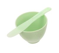 POPETPOP Set de Bol Mélangeur Silicone pour Masque Facial avec Spatule Taille L Outil DIY Beauté Portable pour Préparation Masque Visage Douceur Accessoire Salon de Beauté