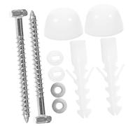 POPETPOP Set de Boulons de Fixation pour Siège de Toilette Acier Inoxydable avec Joint Étanchéité Accessoires Durables pour Réservoir de Wc Standard Installation Facile et Résistance
