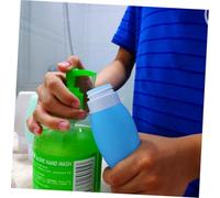 POPETPOP Set de Flacons de Voyage Silicone Épais Fuite Bouteilles Portables pour Shampooing Lotion et Cosmétiques Lake Pêche Vert et Abricot