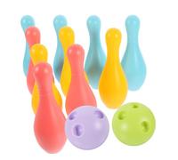 POPETPOP Set de Jeu de Bowling Plastique pour Garçon Fille Familial pour Activités Intérieures Bouteilles Résistantes Kit Quilles Boules Ludique et Sûr pour Développement Social