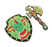 POPETPOP Set et Bouclier Mousse pour Garçon Fille de Rôle et Silencieux Accessoires Halloween pour Jeux de Combat et Déguisement Cosplay